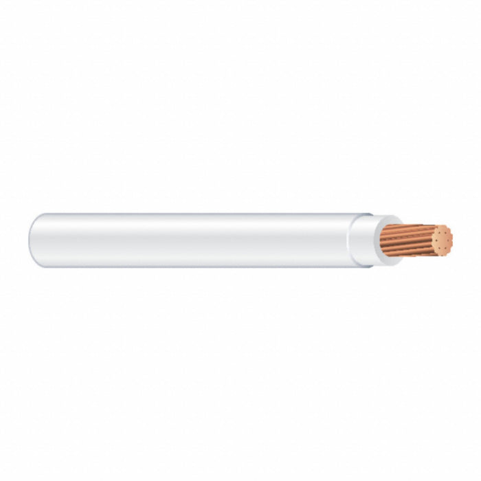N0880 Wire THHN THWN White/Red 10AWG 500ft