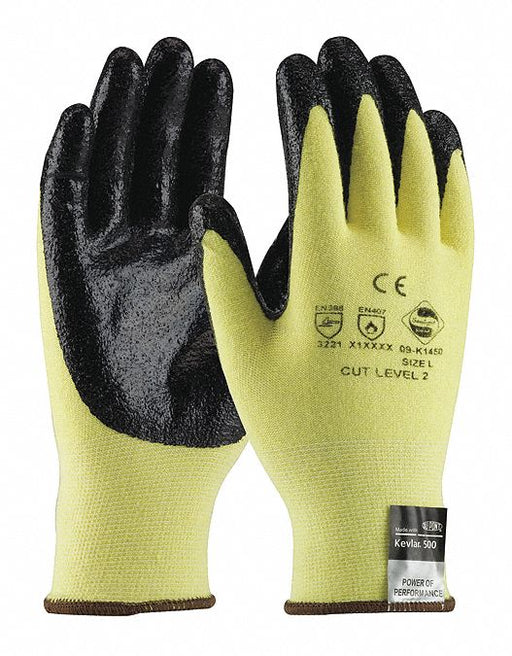 G-Tek Kevlar(R) Brand Fiber Yllw L PK12