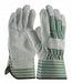 Split Leather Palm Grn/Pink Back M PK12