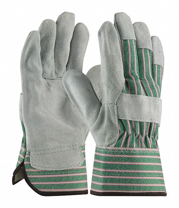 Split Leather Palm Grn/Pink Back XL PK12