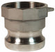 Cam and Groove SS Adapter x FNPT 4 
