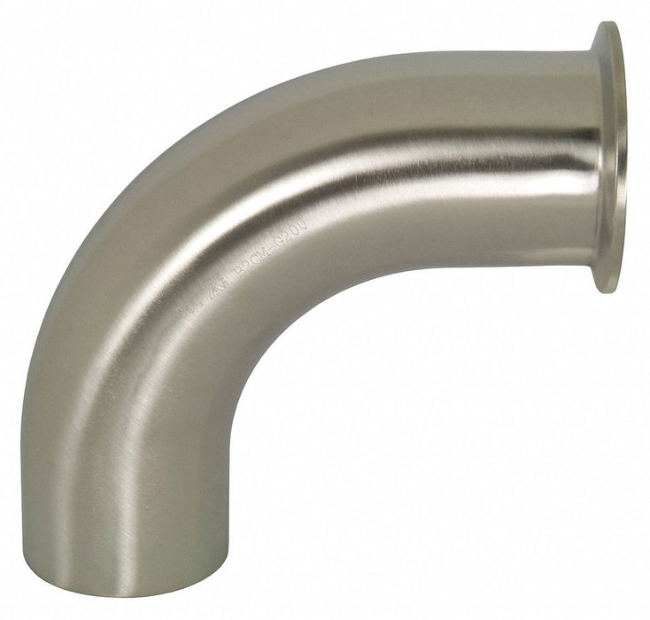 Polished 90 Clamp x Weld Elbow 316LSS 2 