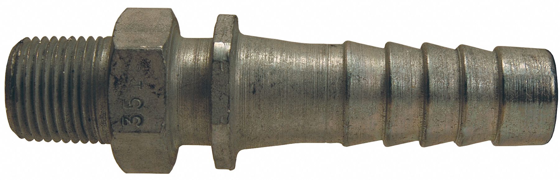 Steel 3500 Male Nipple 1/4 NPT 3/8 Hose
