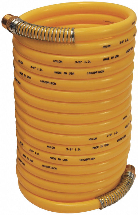 Self Storing Hose 1/4 MNPT 1/4 ID 25ft.