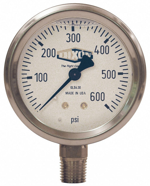 Liquid Fill SS Gauge Lower Mnt 0-300psi
