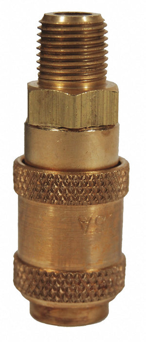 A Series Male Coupler Brass NPTF 1/8 