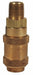 A Series Male Coupler Brass NPTF 1/8 