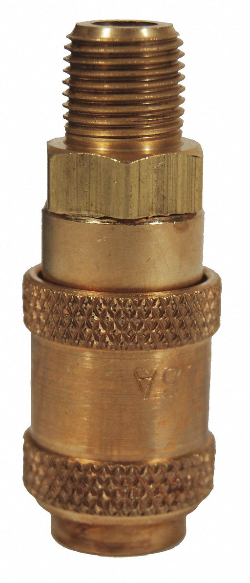 A Series Male Coupler Brass NPTF 1/8 