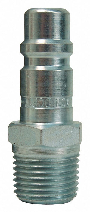 Industrial Male Plug Steel 1/4 x3/8 