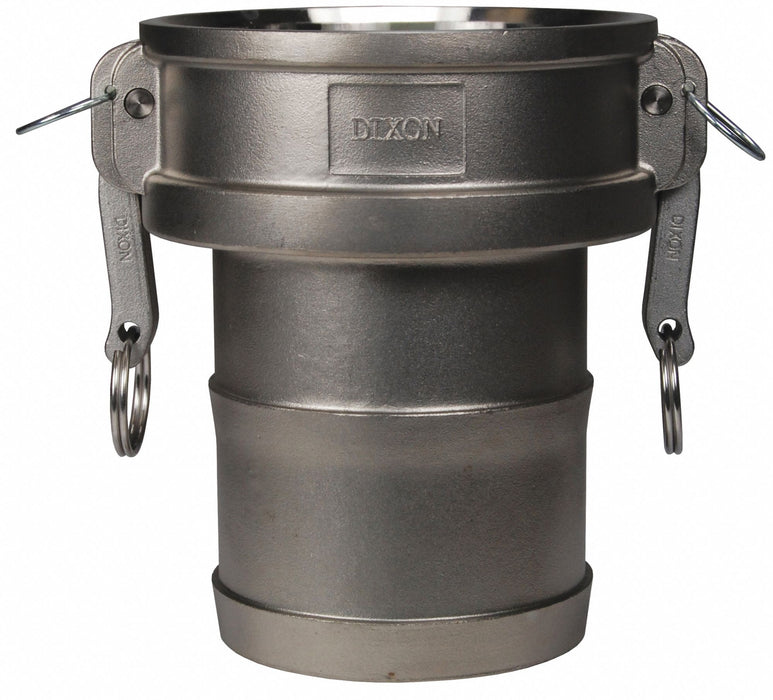 Cam/Groove Coupler x Hose Shank 4 SS