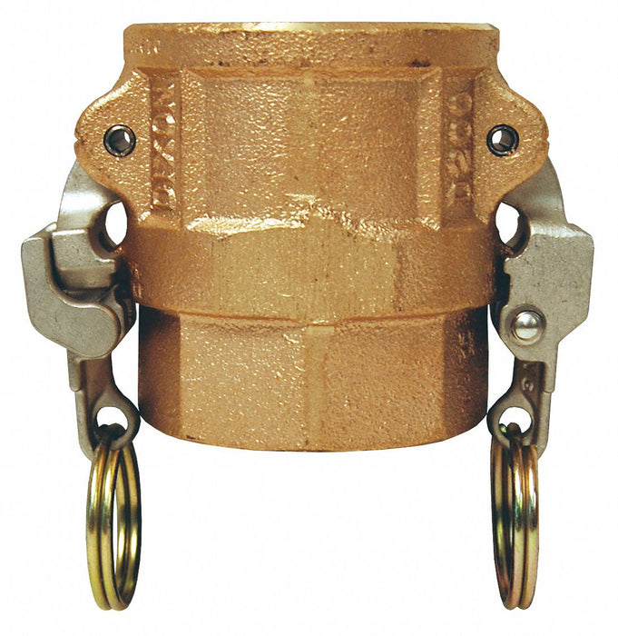 Cam and Groove Coupling 1-1/4 Brass