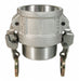 EZ Cam and Groove Coupler x MNPT 3 SS