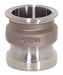 Cam and Groove AdapterxClamp End SS 2 
