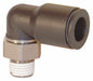 Nylon/Brass Push-In 1/4 Male 1/8 Elbow