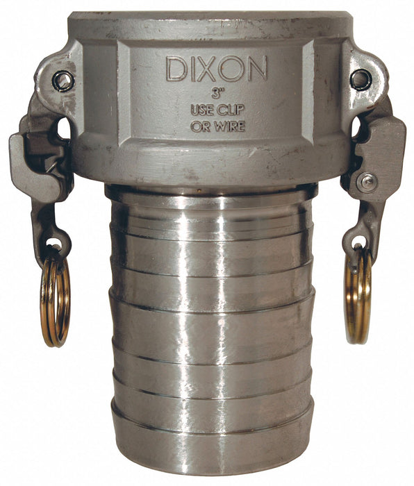 EZ Cam and Groove Coupler x Hose 1 SS