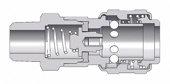 D-Series MNPT 1/4 Coupler 1/4 SS