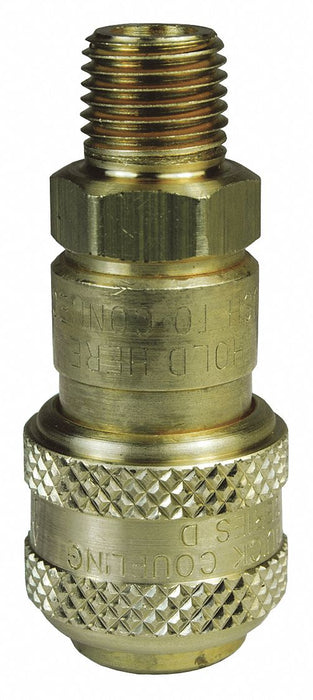 D-Series MNPT 3/8 Coupler 1/2 -BR