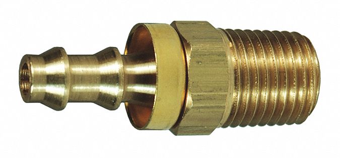 MNPT 1/4 xPushon Hose Barb 1/2 