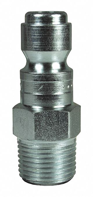 Industrial Male Plug Steel 1/4 