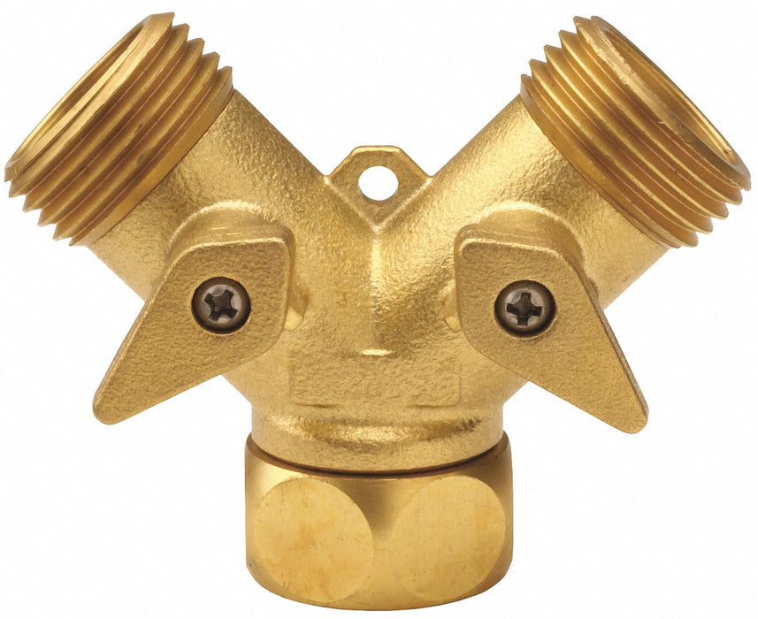 Garden Hose Wye 3/4 in Brass