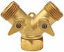 Garden Hose Wye 3/4 in Brass
