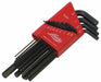 SAE Long Arm Hex Key Set 12Pc
