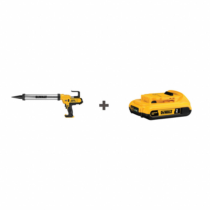 Caulk Gun Kit 20V DC 600 mL Enclosed