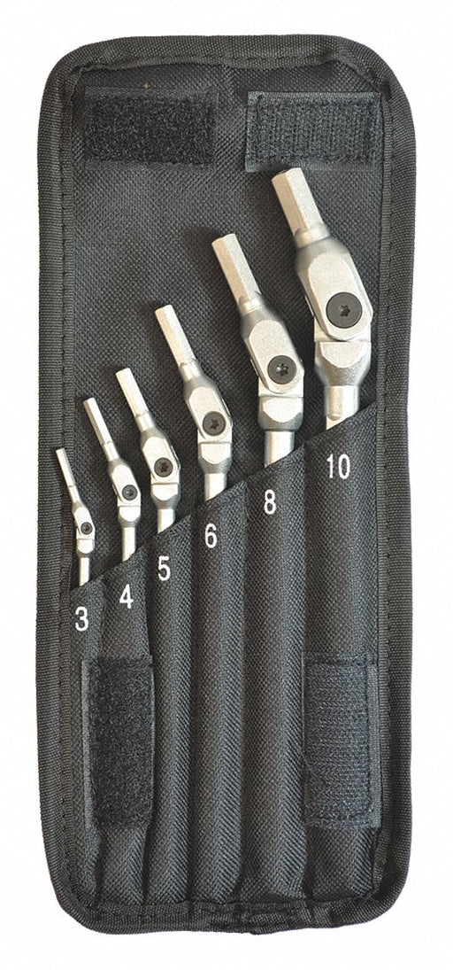 Chrome HexPro Wrenche 3 to 10mm 6 pcs.