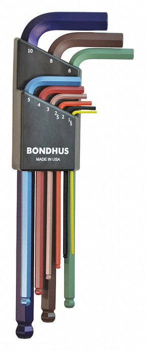 Ball End L-Wrench Set ColorGuard 9 pcs.