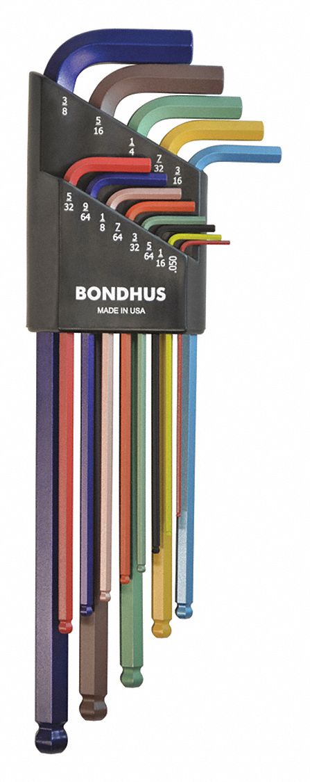 Ball End L-Wrench Set ColorGuard 13 pcs.