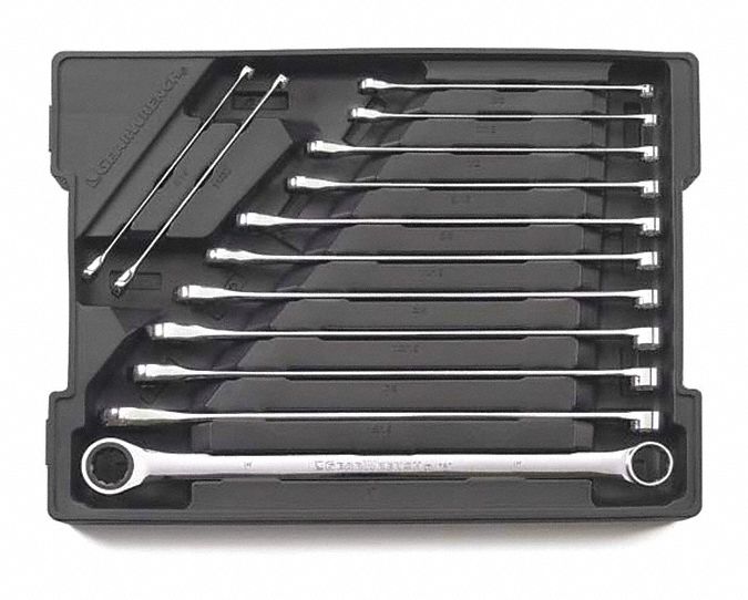 Double Box Ratchet Wrench Set SAE 13pcs.