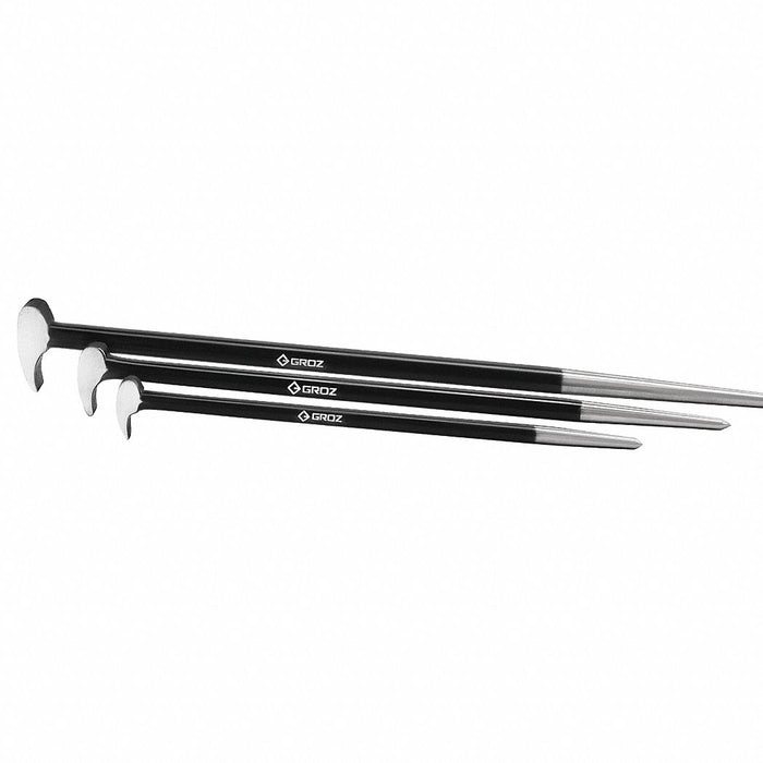 Roll Head Pry Bar Set 12 16 and 20 