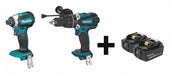 Cordless Combination Kit 2 Tools 18V DC