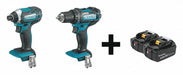 Cordless Combination Kit 2 Tools 18V DC
