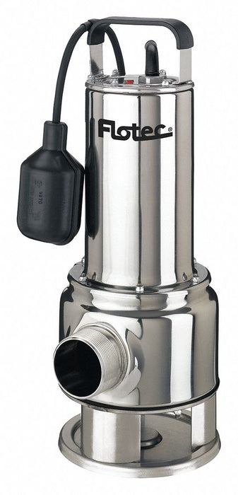 Sewage Pump Stainless Steel 3/4 HP