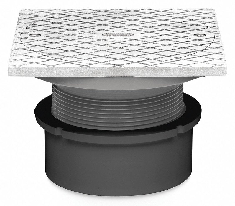 PVC Adjustable Cleanout w/CVR-SQ 3 