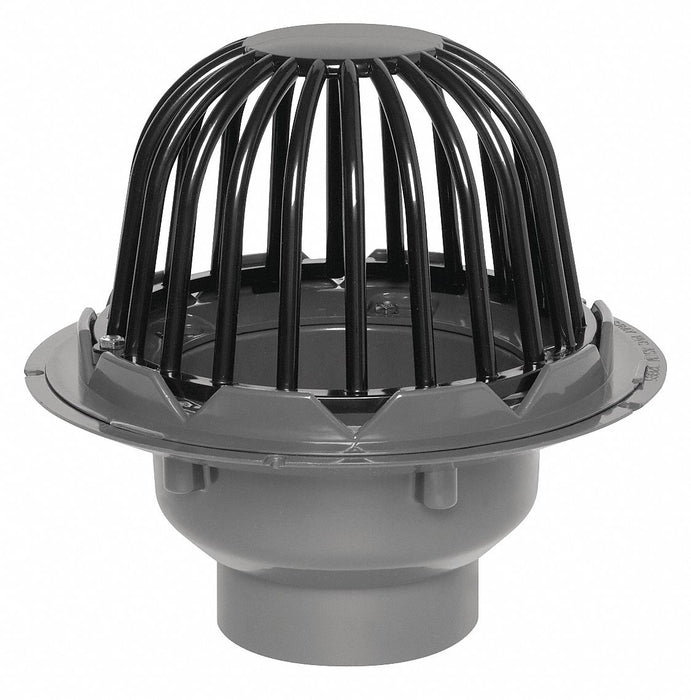 PVC Roof Drain w/ABS Dome and Guard 2 