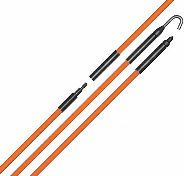 Fiberglass Wire Fishing Rods 16 ft.