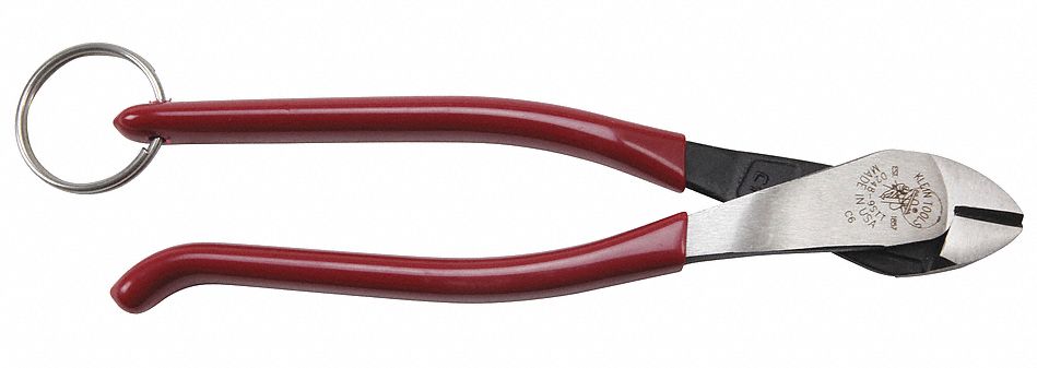 Diagonal Cut Ironworker Pliers with Ring