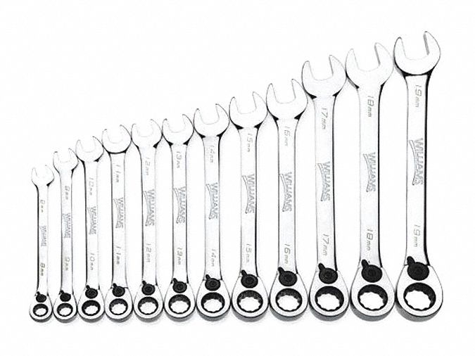 Ratchet Combo Wrench Set 12 pcs. Metric