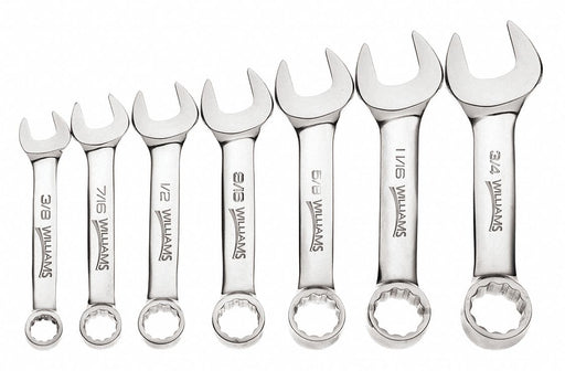 Stubby Wrench Set 7 pcs. 3/8 -3/4 