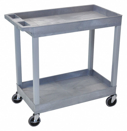 High Capacity (2)Tub Shelves Cart