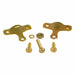 Bolt-On Cable Clamp Metal Silver