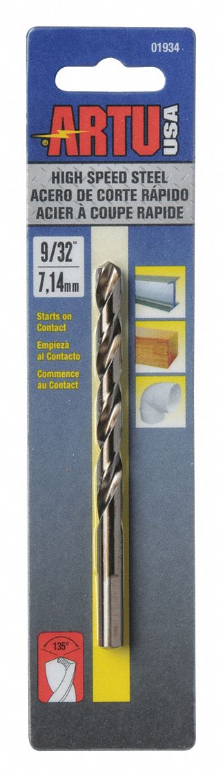 Drill Bit Steel High Speed 9/32 