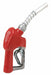 FuelNozzle Red 3/4in NPT 7inAlumSpout