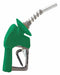 FuelNozzle Green 3/4in NPT 7inAlumSpout