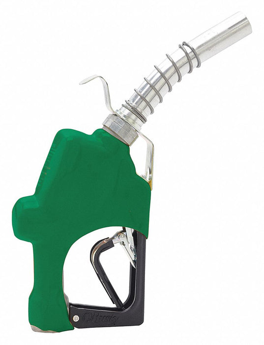 FuelNozzle Green 1in NPT 7inAlumSpout