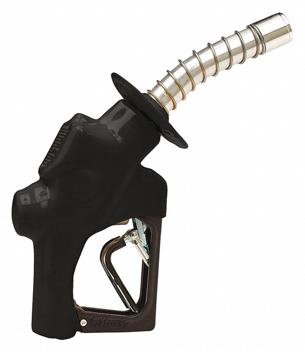 FuelNozzle Black 1in NPT 7inAlumSpout