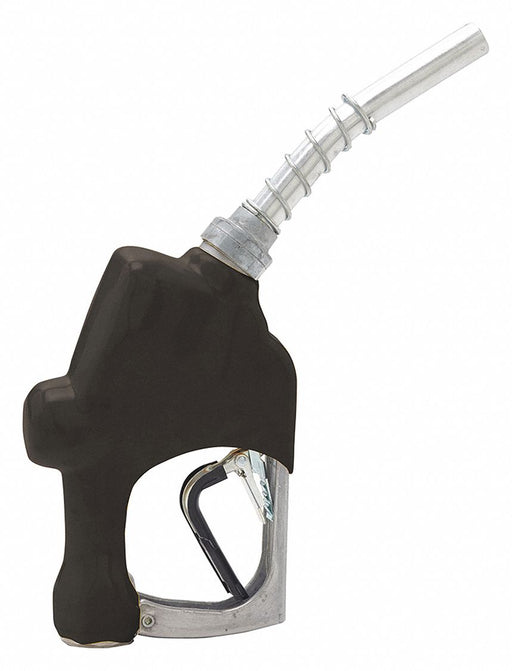FuelNozzle Black 1in NPT 7inAlumSpout