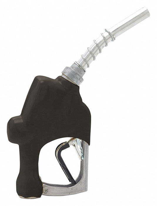 FuelNozzle Black 1in NPT 7inAlumSpout